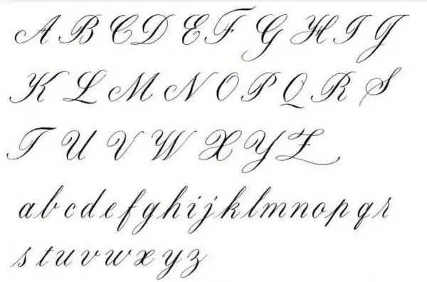 手写漂亮英语字体26个字母 花体对欣赏来说是可以不过对于