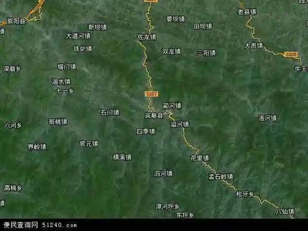 中国 陕西省 安康市 岚皋县 本站收录有:2020岚皋县卫星地图高清版