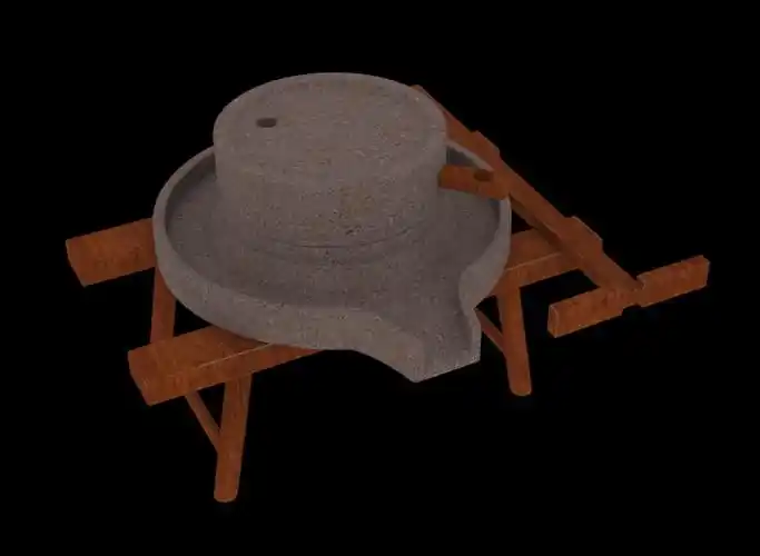 古代农具石磨