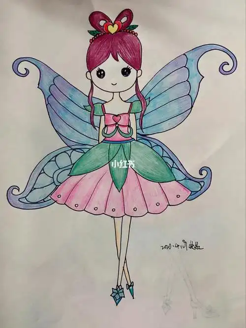 小仙子简笔画打印