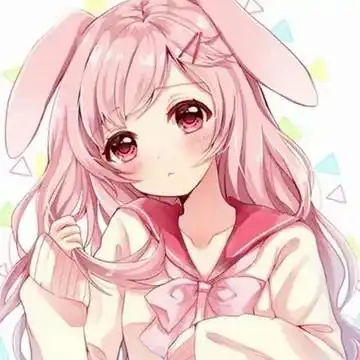 超萌(第1)闰蜜头像情头兔耳少女孩萌软可爱女孩…兔耳女头像狄淇儿:兔