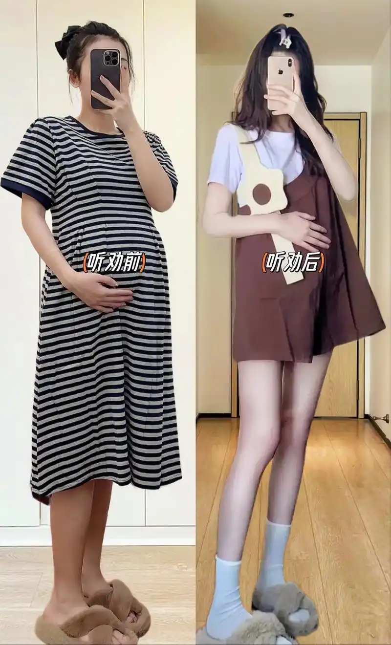 孕妈们～怀孕也可以穿少女感甜妹装啊～有大肚肚也是可以这么可可爱爱
