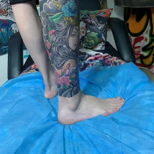 艺伎包小腿_纹身吧社区 - 纹身大咖