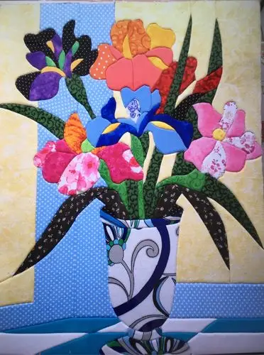 偶然在淘宝见到了布贴画,又偶然百度到制作方法,开始学做布贴画. - 美