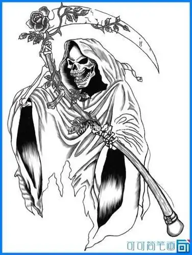 死神怎么画简单又好看简笔画