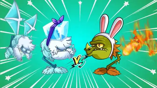 pvz2植物大战僵尸实力测试:冰龙草vs火龙草,冰火实力对抗