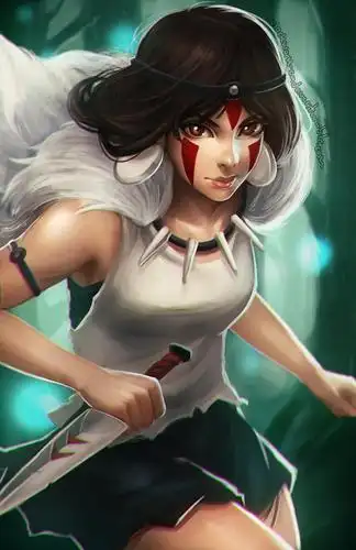 幽灵公主插画图片壁纸