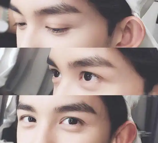 比如吴磊,他的眉眼是最大优势,眼睛晶亮且卧蚕饱满,但下半张脸没有上