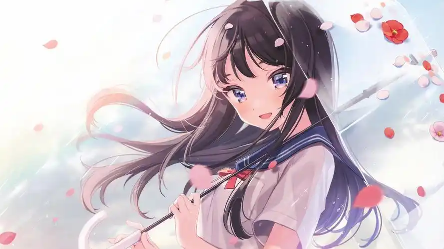 唯美养眼动漫美少女桌面壁纸