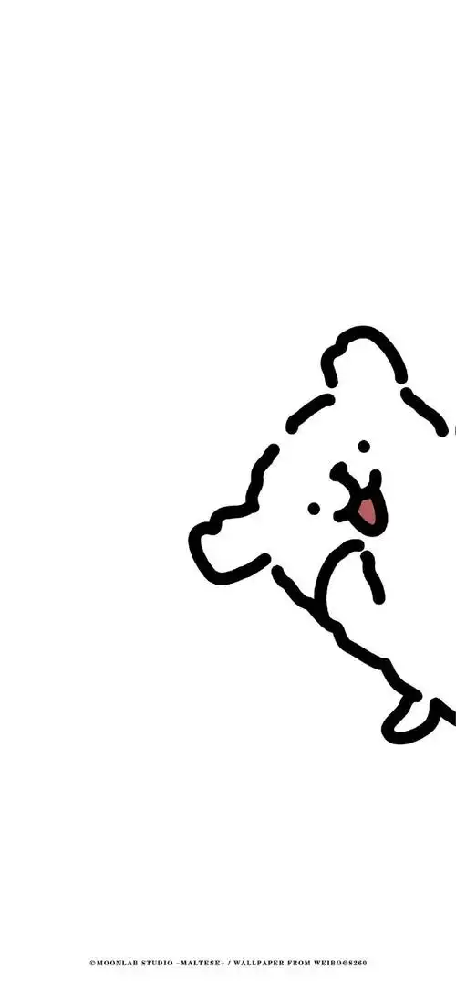 简约白底锁屏壁纸