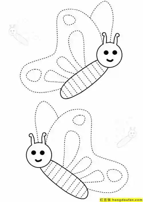 红豆饭小学生简笔画大全