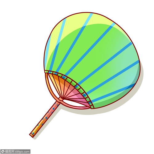 卡通扇子圆扇蒲扇图片
