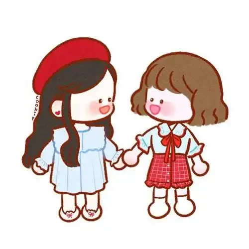 可爱闺蜜图片,两人一图