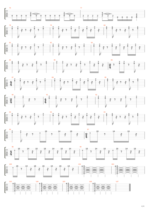 堕落天使吉他谱