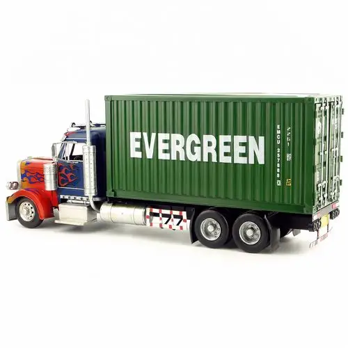 复古铁艺汽车模型卡车集装箱货柜车纸盒纸巾摆件