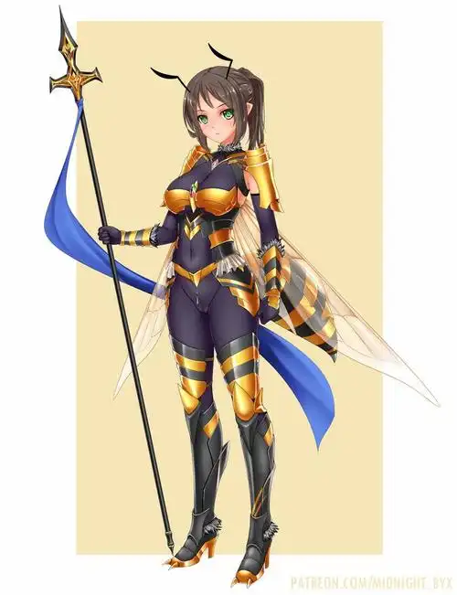 兵蜂魔物娘高跟鞋