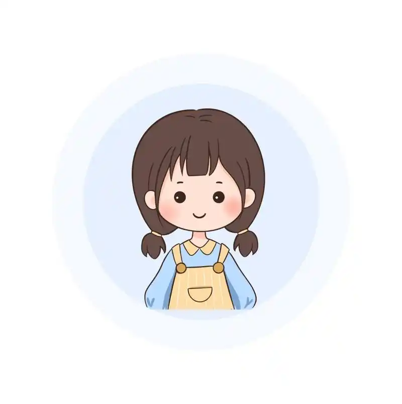 简笔画|q版人物小女孩可爱头像分享～ - 卡通头像凑齐九宫格了,整理一