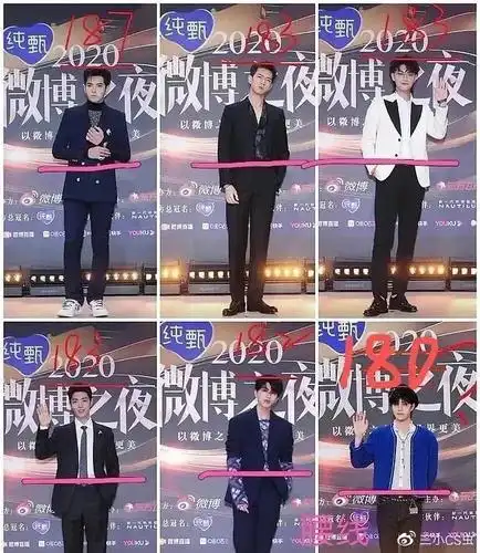 王一博身高作假男明星红毯身高照对比网友到底谎报了多少