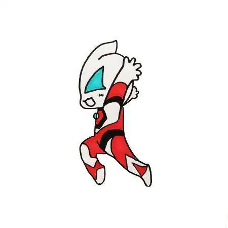 画高斯奥特曼简笔画详细步骤教程画超人气奥特战士赛文奥特曼简笔画第