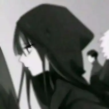 伤感动漫黑白女头像很丧气病娇女头图片