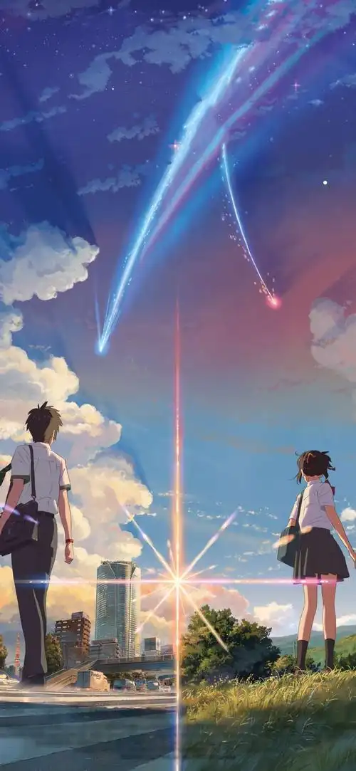 你的名字蓝色系治愈动漫壁纸
