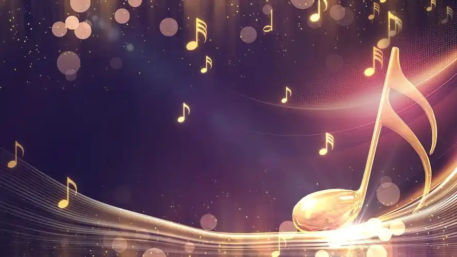 4k大气金色粒子音乐会背景视频音乐背景视频