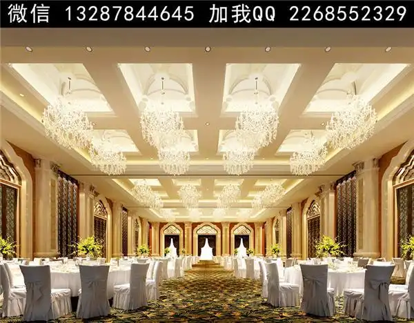 宴会厅室内设计案例效果图