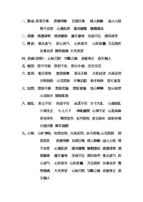 《描写心情的词语2).doc