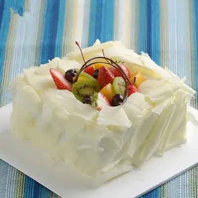 方形白巧克力蛋糕,白巧克