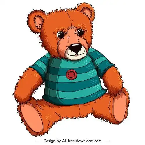 泰迪熊卡通图片