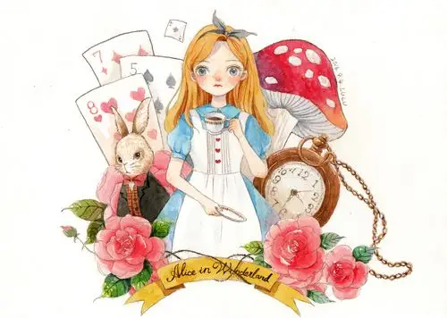 爱丽丝|插画|商业插画|鹿知知_原创作品-站酷zcool