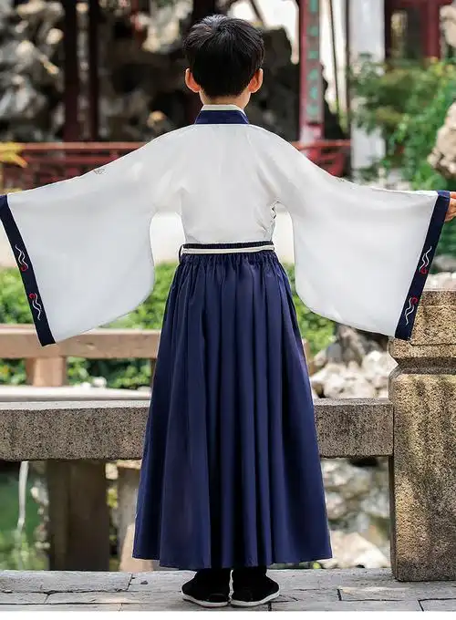 儿童古装汉服男童小孩子古代衣服男童汉服儿童春秋少爷服古风男孩古装