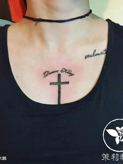十字架_纹身图案手稿图片_茉莉的纹身作品集