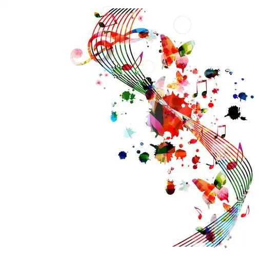 关键词:水彩蝴蝶音乐音符五线谱彩色炫彩时尚乐谱水彩喷溅墨迹潮流