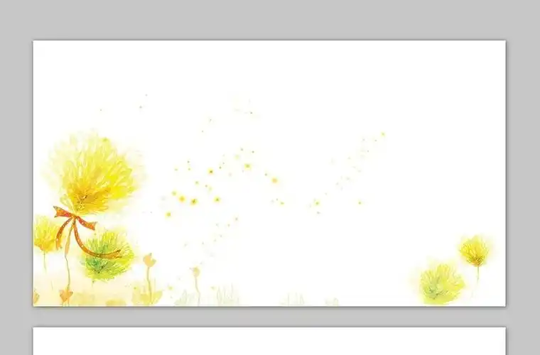 三张彩色水彩手绘花卉ppt背景图片-ppt图表-好党课网