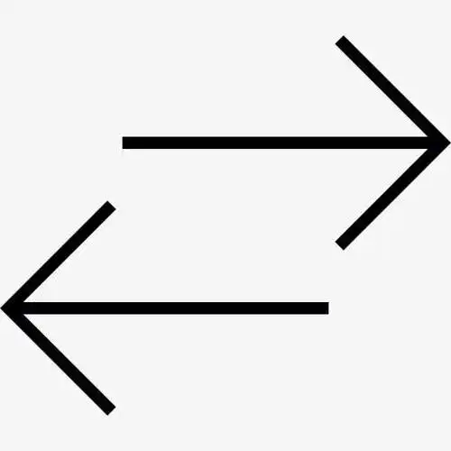 左和右箭头图标