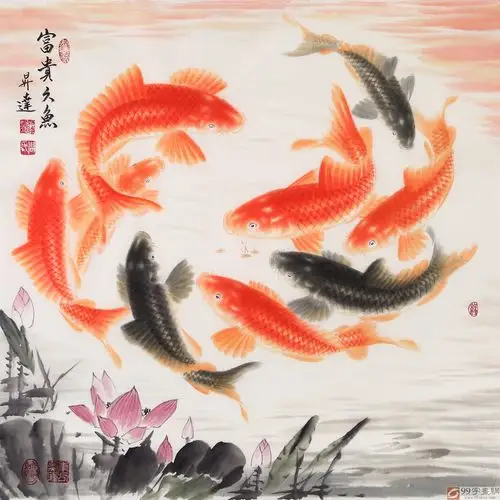首页 花鸟画 九鱼图 【作品简评】现代人都很注重