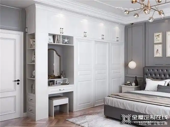 诗尼曼这波梳妆台 衣柜一体设计,看完我酸了!