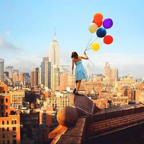 气球唯美图片_简单意境的唯美气球