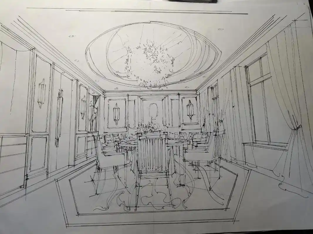 设计手绘 #室内手绘 #手绘 #画画 2021收官图 - 抖音