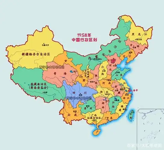 从53个省级行政区到34个省级行政区,图说新中国行政区划的变迁