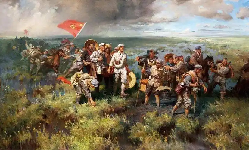 7张文源 红军过草地 油画 1977年.jpg