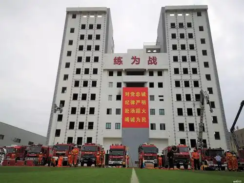 福州市消防救援支队特勤大队训练场.(何川 摄)