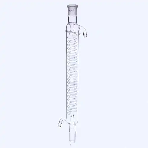 玻璃冷凝管蒸馏管球形冷凝管s直行冷凝管蛇形冷凝管空气200mm300m