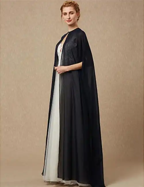 2020新娘公主雪纺披风万圣节披肩斗篷长款女士披风舞台演出服