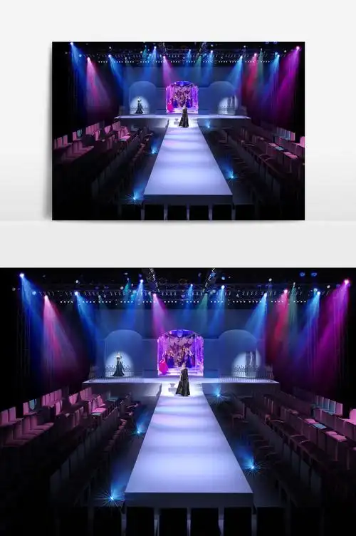 模特舞台设计时装t台3d模型效果图图片