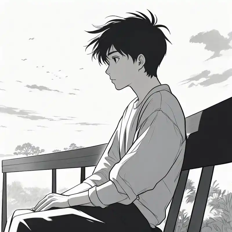 孤独男生深情头像92 这些头像透露出一种孤独与深情,仿佛每一个眼神