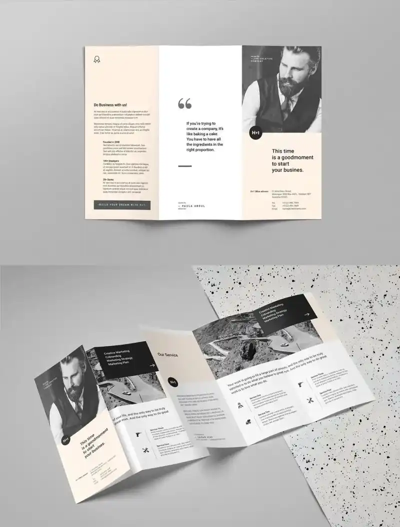 国外三折页设计欣赏!借鉴布局