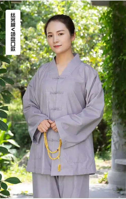 居士服女佛教衣服外套海青僧服女居士禅修服居士服拜佛打坐服春夏款