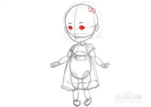 如何画一个卡通女孩